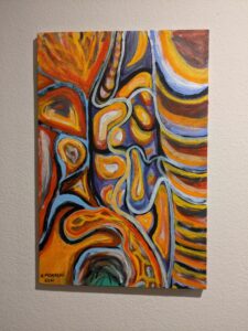 Read more about the article “Cells”, 20″x30″, Acrylic and Sand on Canvas