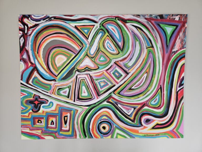 “Uri”, 48″x36″, Acrylic on Canvas