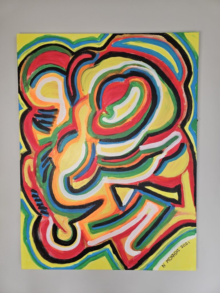 “Demon”, 30″ x 40″, Acrylic on Canvas
