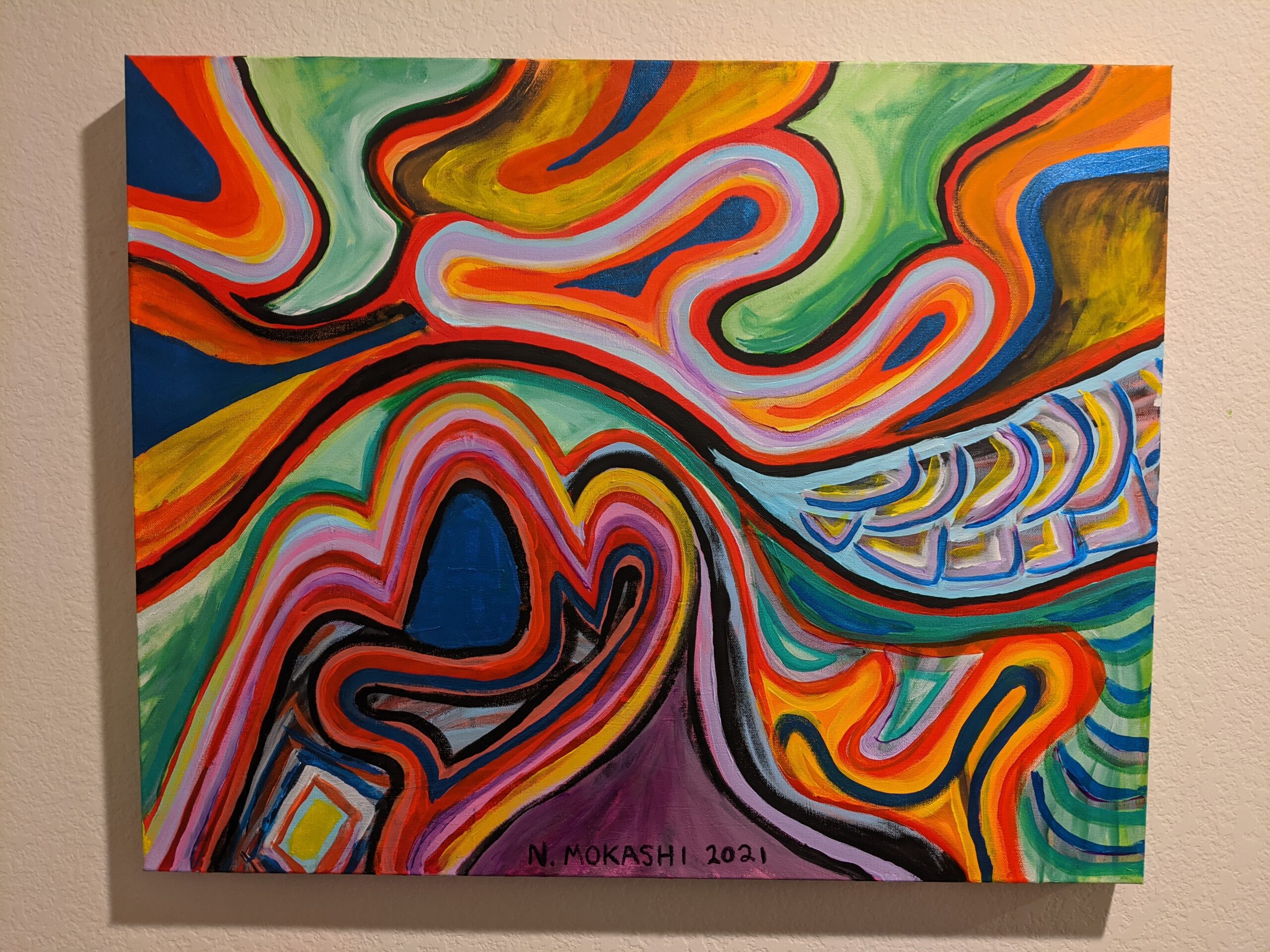 Read more about the article “Overtake”, 40″x30″, Acrylic on Canvas