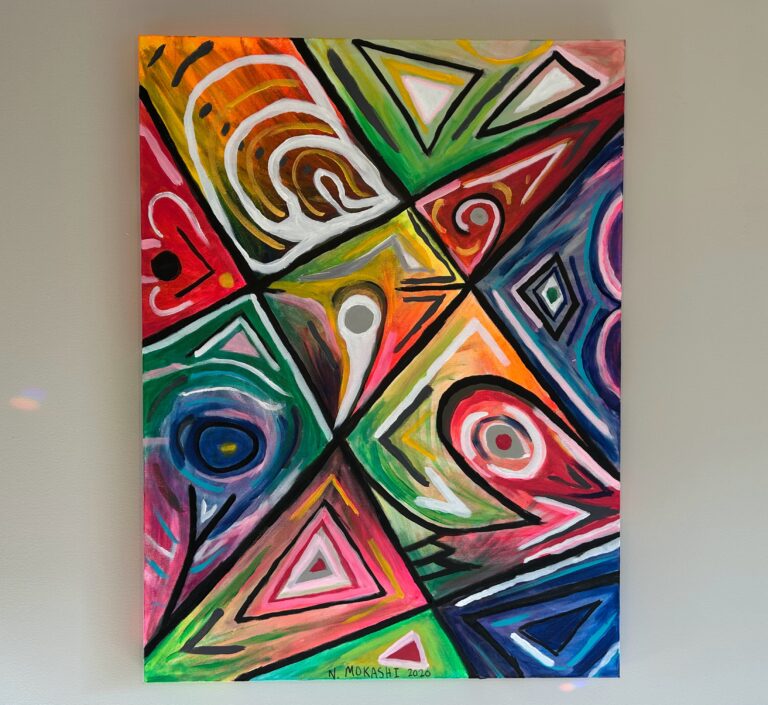 “Simultaneity”, 30″x40″, Acrylic on Canvas
