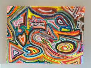 Read more about the article “Jen and Rob”, 48″x36″, Acrylic on Canvas