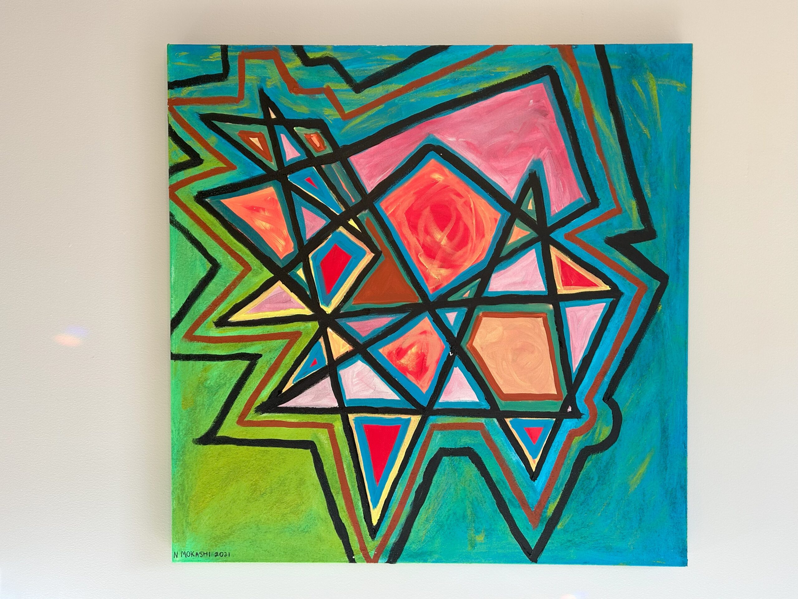 Read more about the article “Fractured”, 36″x36″, Acrylic on Canvas
