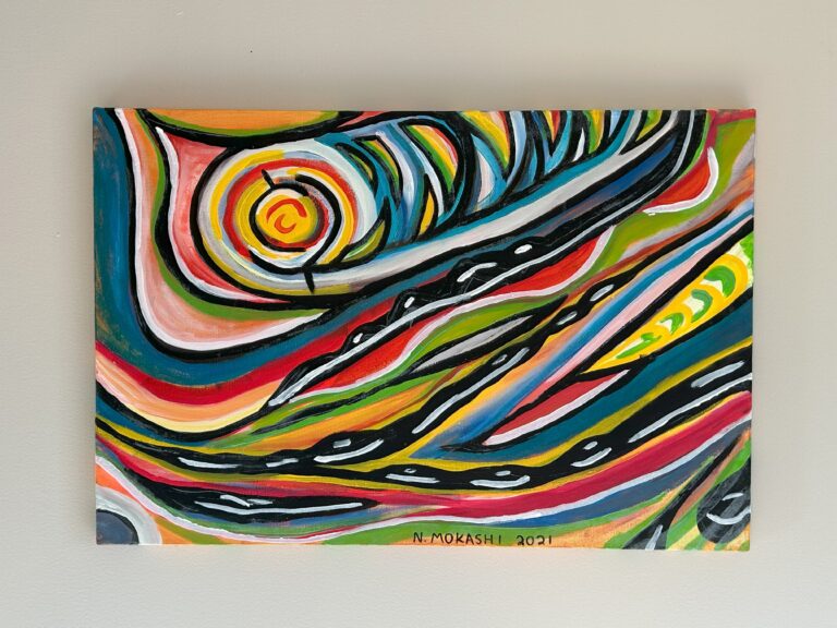 “Sunset”, Unknown Size, Acrylic on Canvas