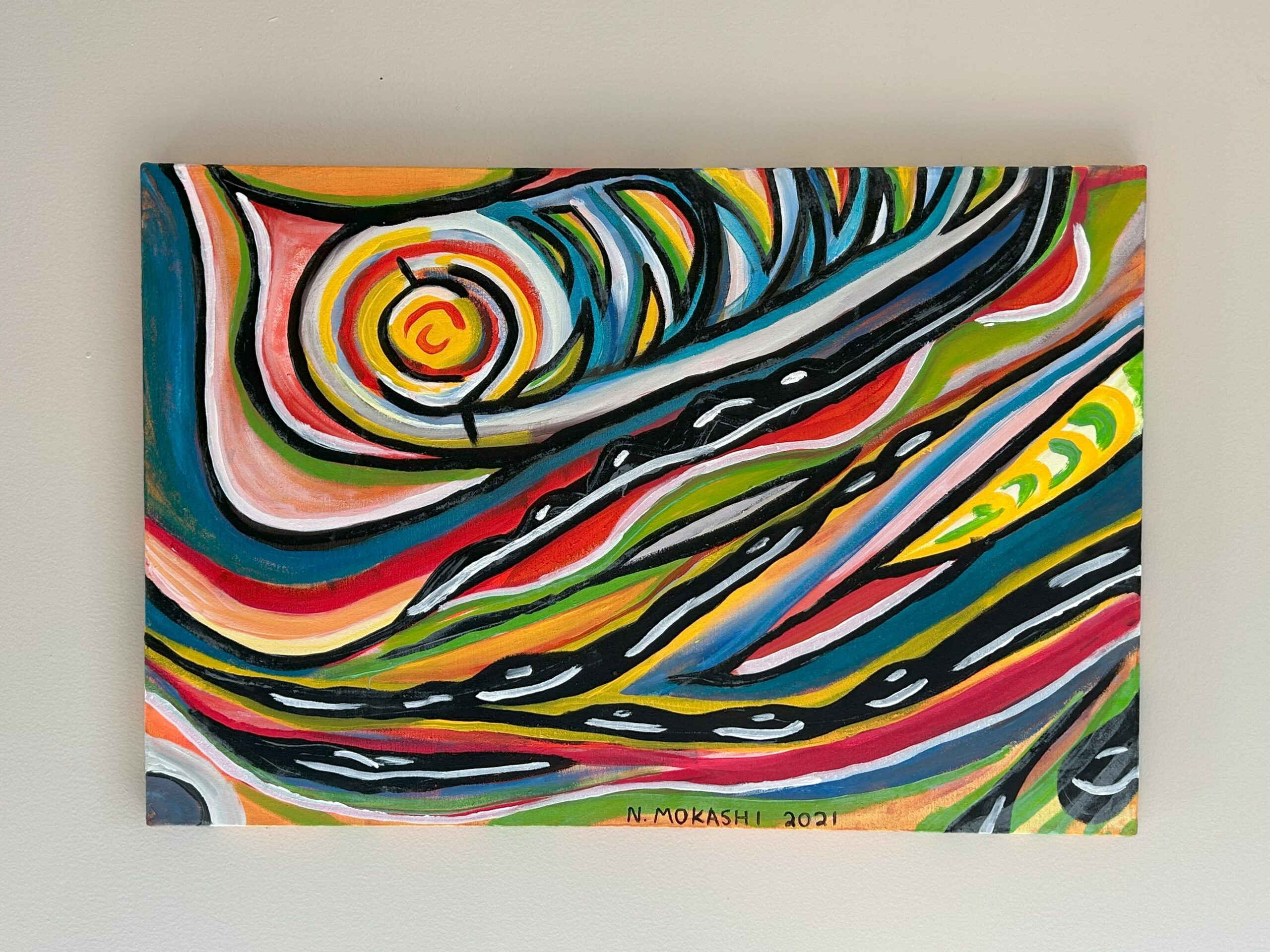 Read more about the article “Sunset”, Unknown Size, Acrylic on Canvas