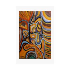 Abstract Art Matte Vertical Poster – Vibrant Wall Decor for Home & Office