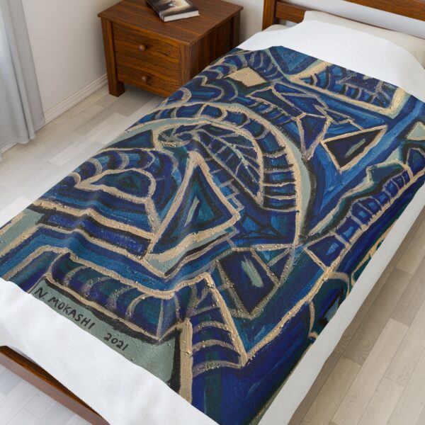 Blanket - Abstract Mountain and Climber Design for Life's Challenges - Image 7