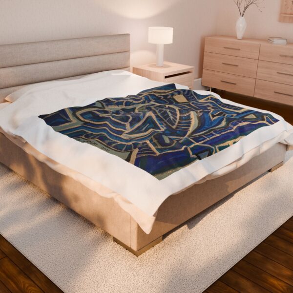 Blanket - Abstract Mountain and Climber Design for Life's Challenges - Image 8