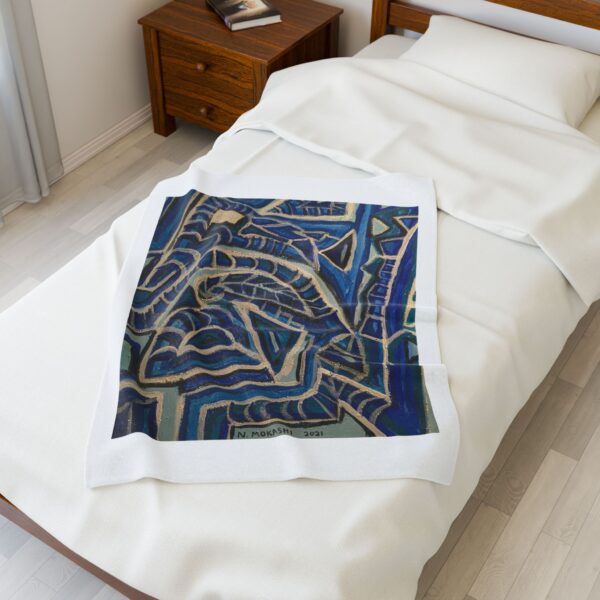 Blanket - Abstract Mountain and Climber Design for Life's Challenges - Image 11