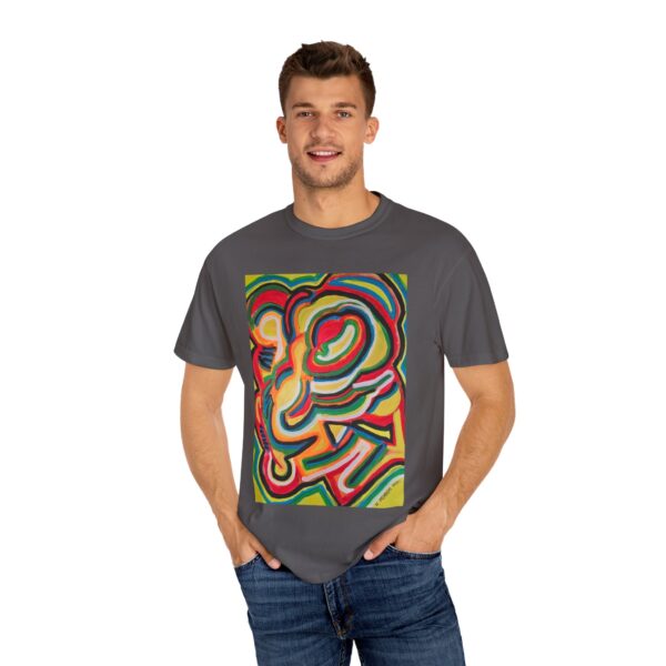 Mokashi Art Vibrant Unisex T-Shirt - Colorful Abstract Design - Image 8