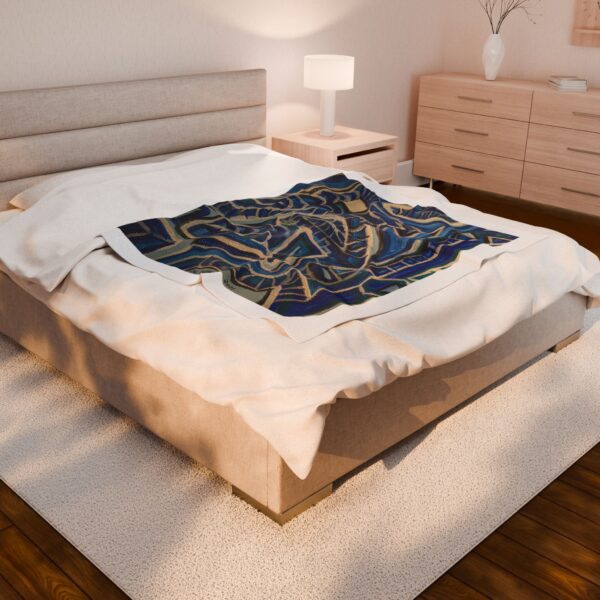 Blanket - Abstract Mountain and Climber Design for Life's Challenges - Image 4