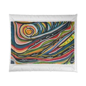 Vibrant Abstract Comforter - Colorful Art for Cozy Bedrooms